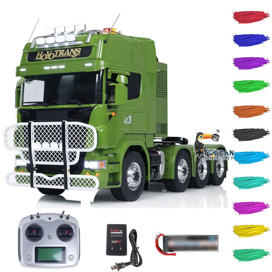 TOUCAN Metal Chassis 1/14 8X8 RC Tractor Truck RTR Radio Control Car Smoke Unit