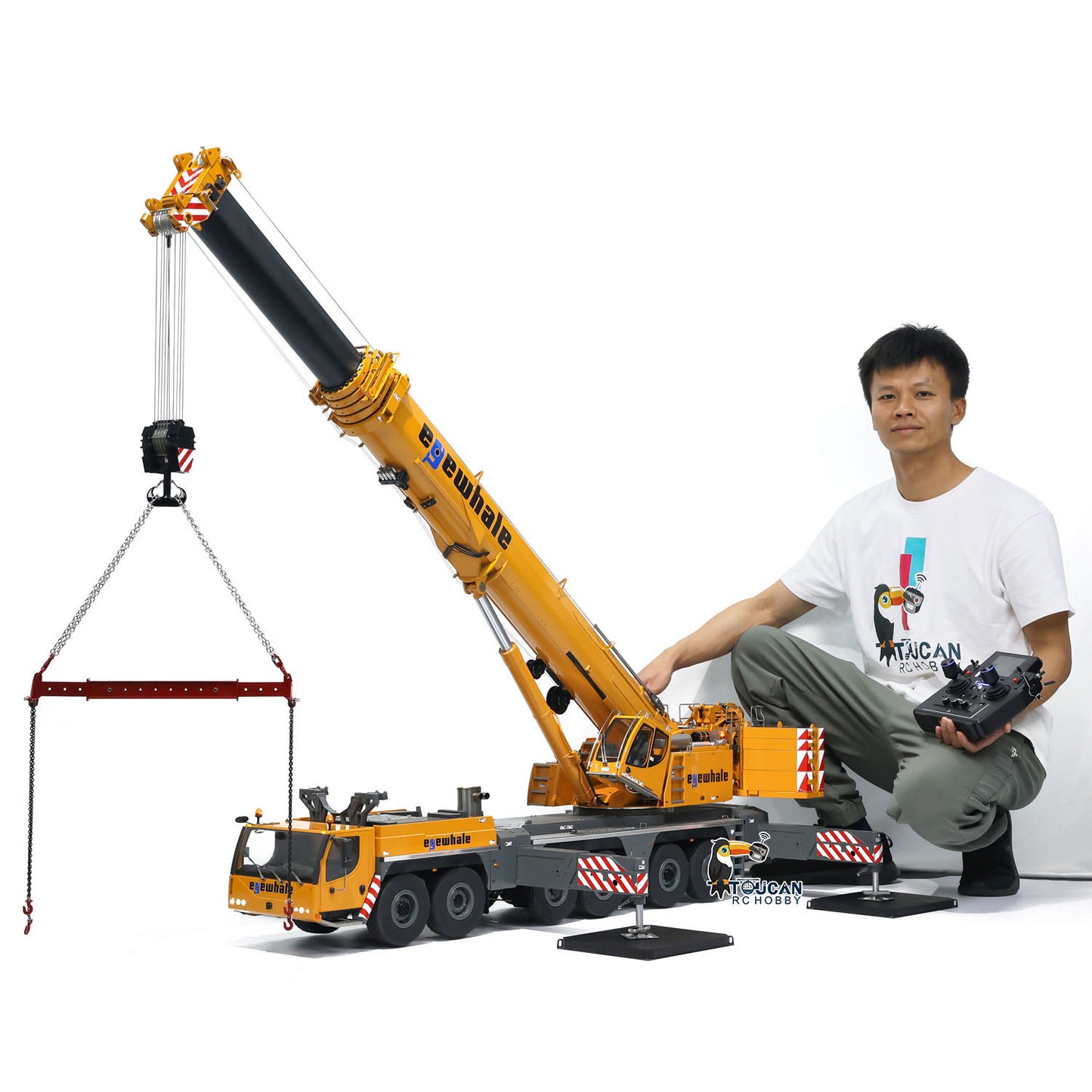 Pre-Order Eyewhale 1/14 6 Axles D1350 RC Hydraulic Mobile Cranes Truck Giant 1350