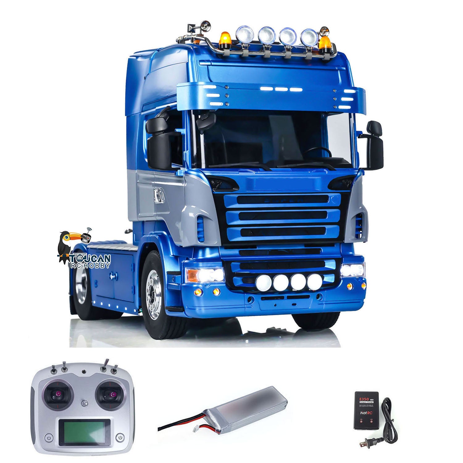 Cabine chantier Volvo VM pour camions radiocommandé 1/14 - LESU CK-VM-B Cabine chantier Volvo VM pour camions radiocommandé 1/14 - LESU CK-VM-B