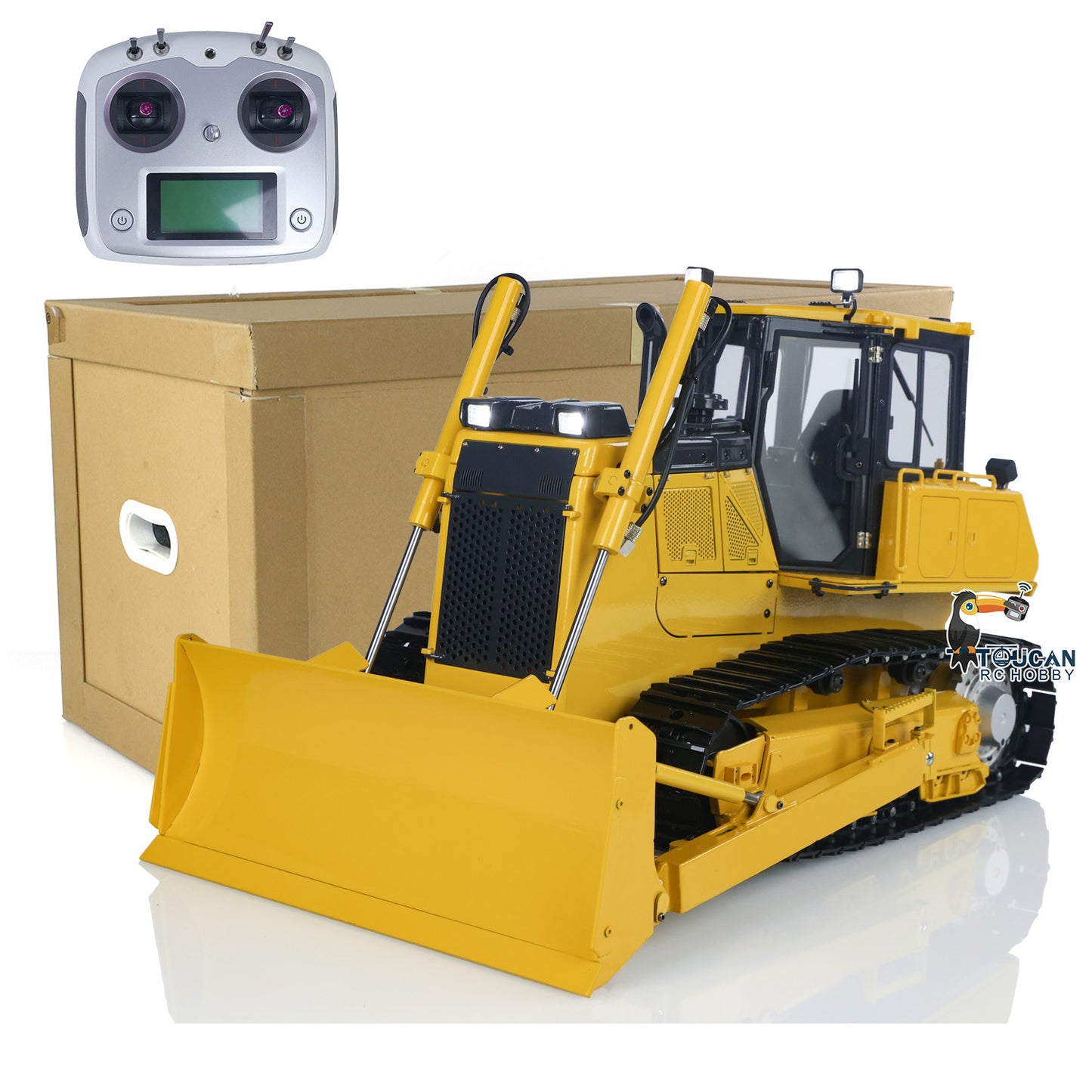 1/12 RC Metal Hydraulic Bulldozer D65EX Radio Controlled Heavy Machine Model RTR Construction Car I6S