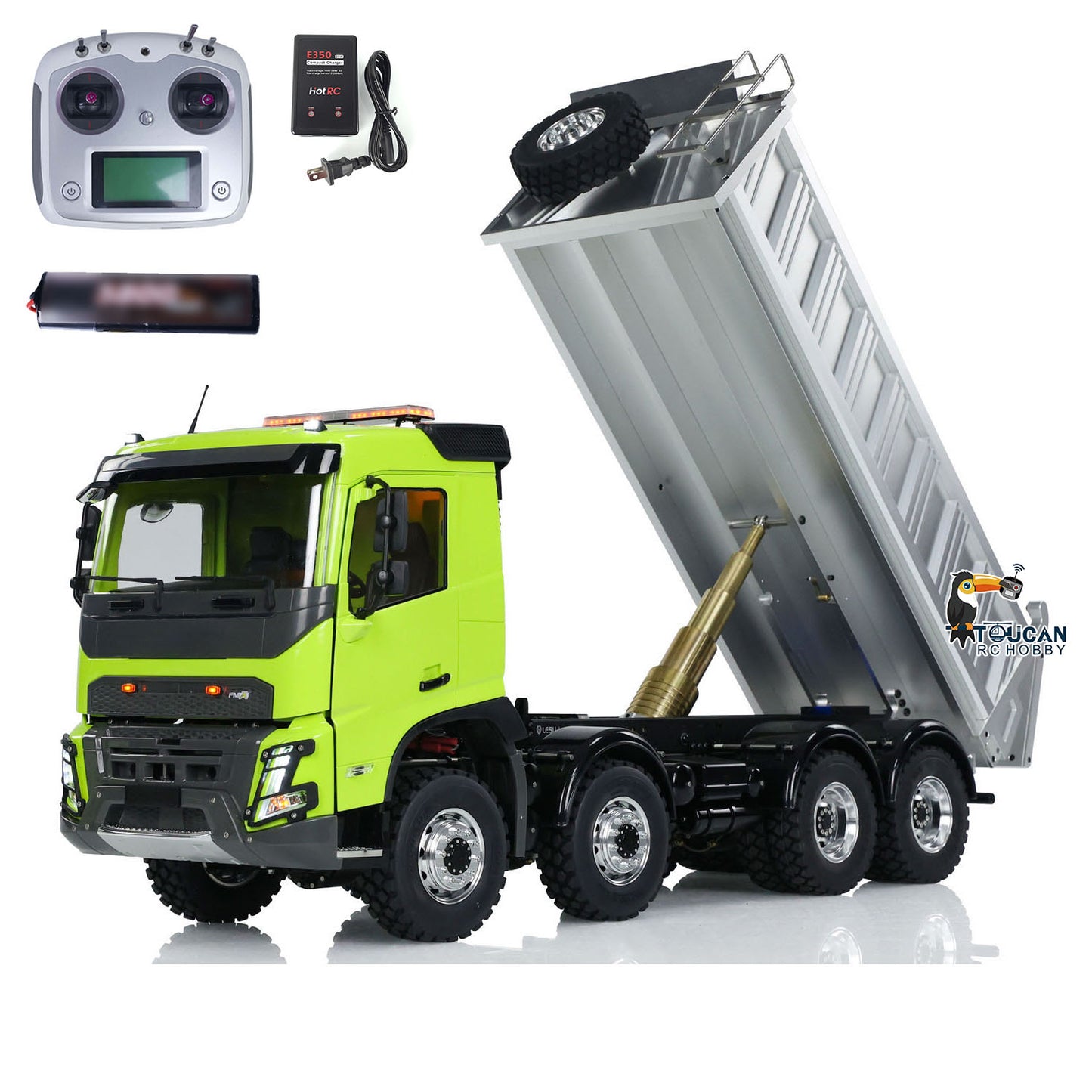 LESU 1/14 RTR RC Camion-benne hydraulique FMX cabine 8X8