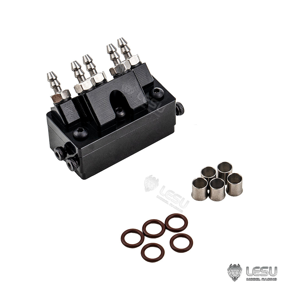 LESU Metal Hydraulic Nozzle Unit of Quick Coupler 1/14 RC Excavator Aoue LR960