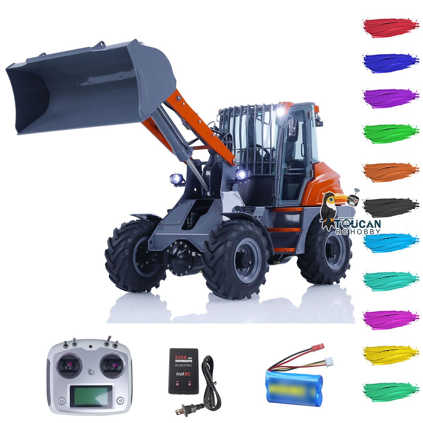 LESU Metal AOUE 1/14 MCL8 RTR Hydraulic RC Loader A0015