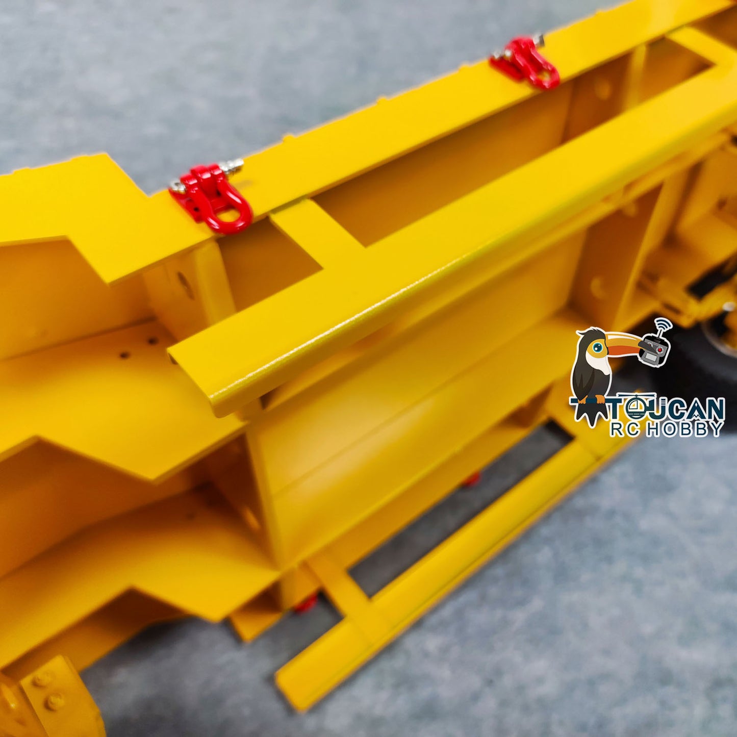 4-achsiger Vollauflieger aus Metall für 1/14 RC Sattelzugmaschine