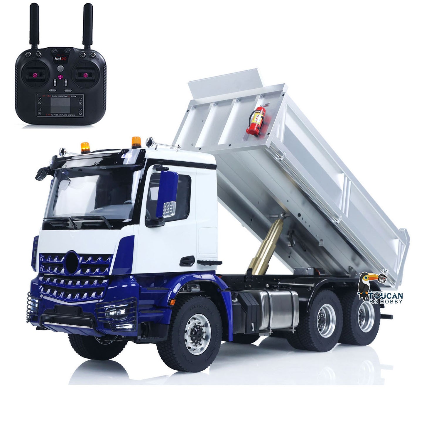 IN STOCK 6x6 Metal Chassis Gearbox 1/14 RC Hydraulic Dump Truck 3348 Radio Controlled Tipper Differential Axle Light Sound HotRC Radio RTR or PNP