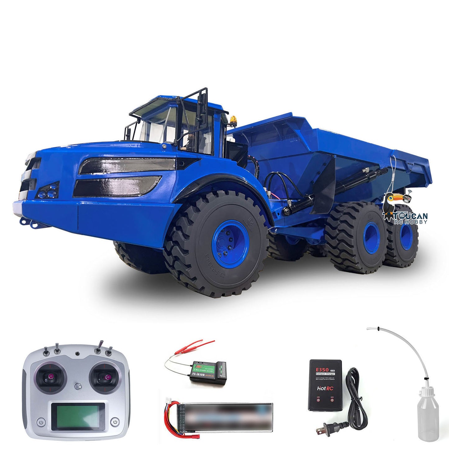 XDRC A40G 1/14 6x6 Metal Hydraulic RTR RC Articulated Truck Dumper Tipper