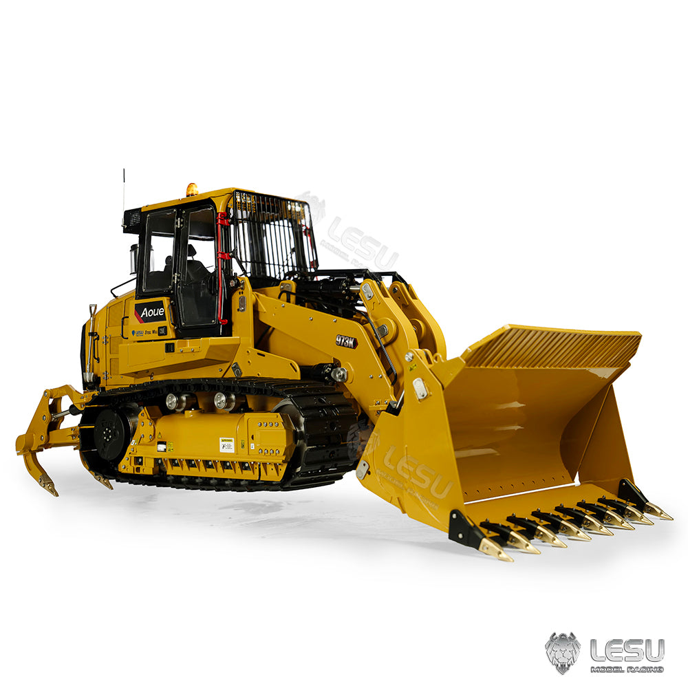 LESU 1/14 RC Hydraulic Loader Upgrade 973K Tracked Car Openable Bucket Rear Plow Painted Assembled PNP