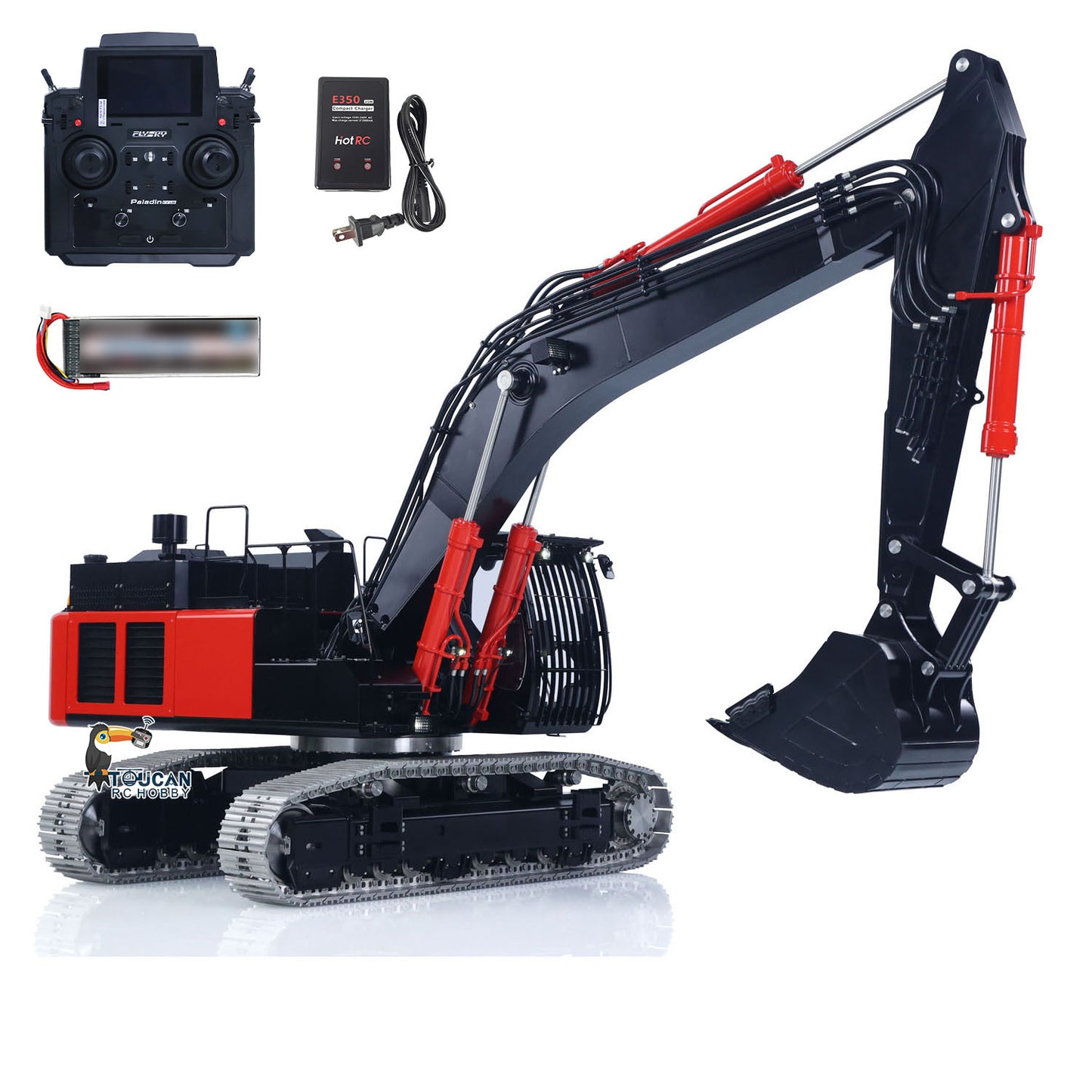 LESU 1/14 RC Hydraulic Excavator Aoue ZX490 RTR CNC Metal 6CH Valve Light Sound Paladin PL18EV Lite