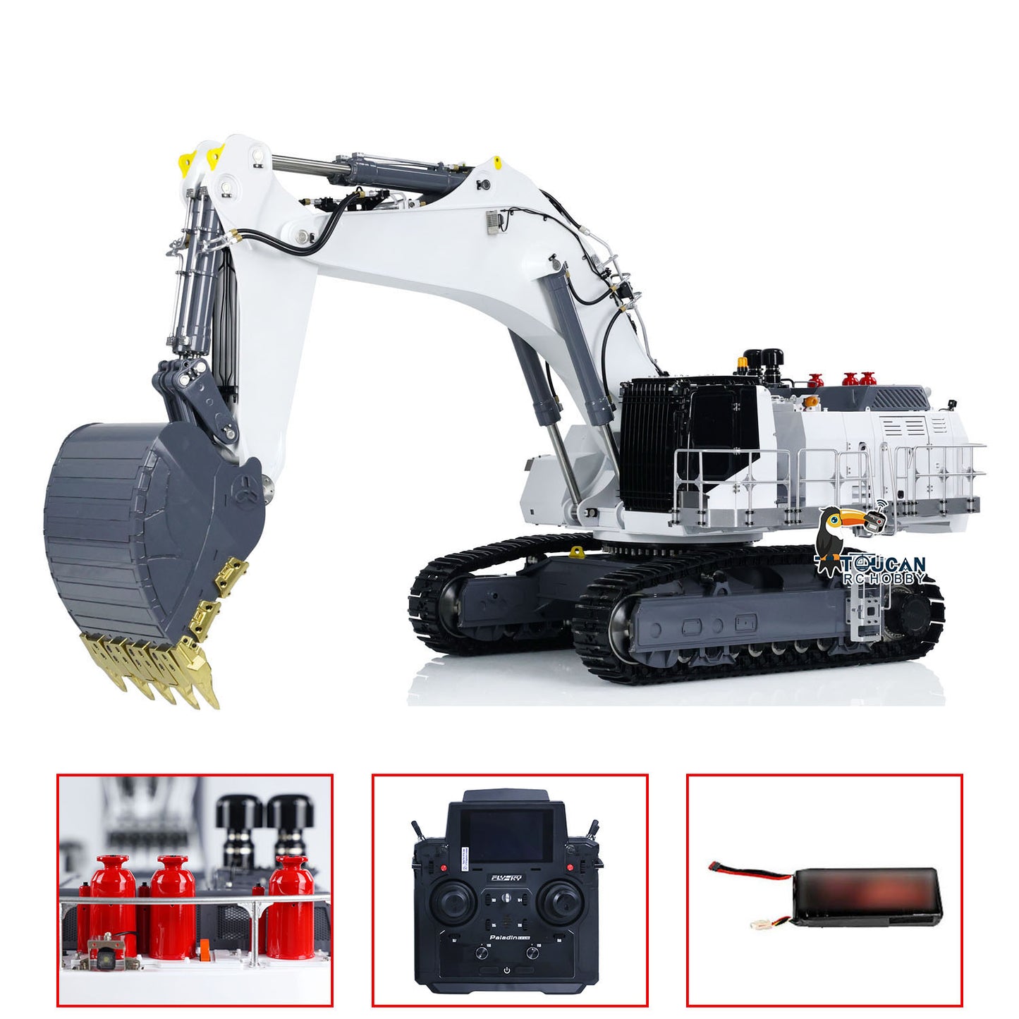 1:14 LESU RC Excavatrice hydraulique AOUE 9150 Métal RTR Modèle de pelle télécommandée