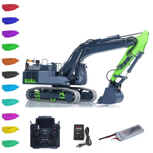 LESU Metal 1/14 RC Hydraulic Excavator Aoue ZX490 Upgraded Heavy Digger Model Paladin PL18EV Lite Sound Smoke