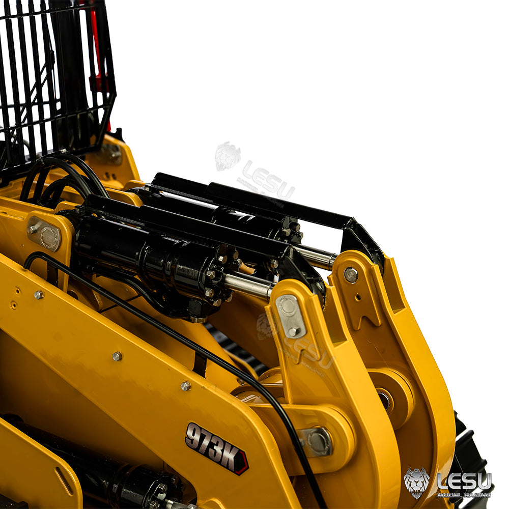 LESU 1/14 RC Hydraulic Loader Upgrade 973K Tracked Car Openable Bucket Rear Plow Painted Assembled PNP