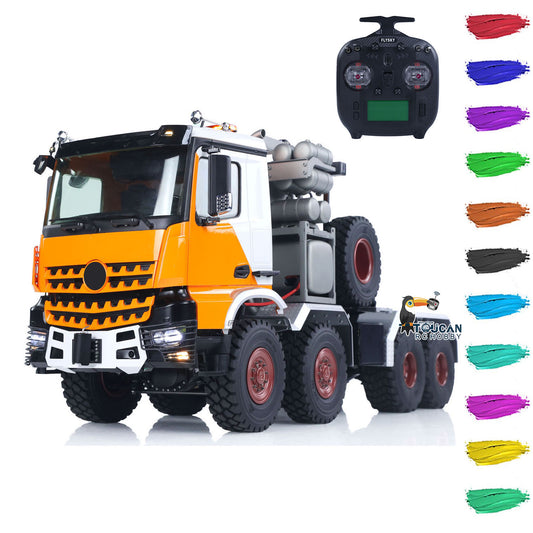 1/14 8x8 Metal RC Off Road Tractor Truck Ar3363 Remote Control Lorry Car Differential Lock Axle 3Speed Gearbox ST8 Radio