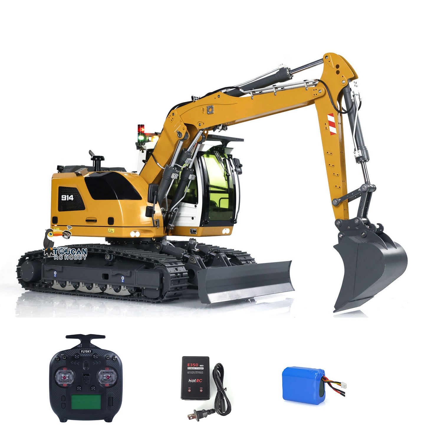 CUT 1/14 Scale 914 5-ways RC Hydraulic Excavator RTR