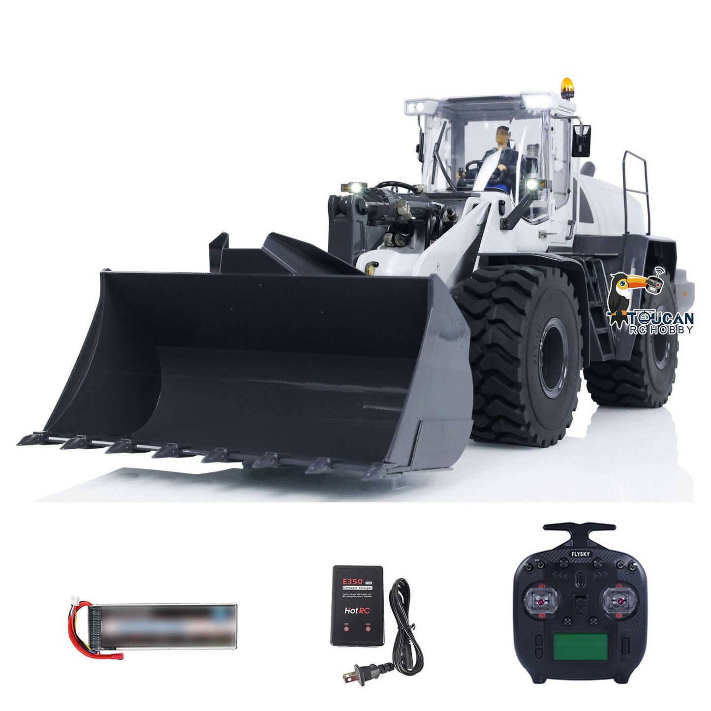XDRC 1/14 Metal RTR RC Hydraulic 580 Wheeled Loader