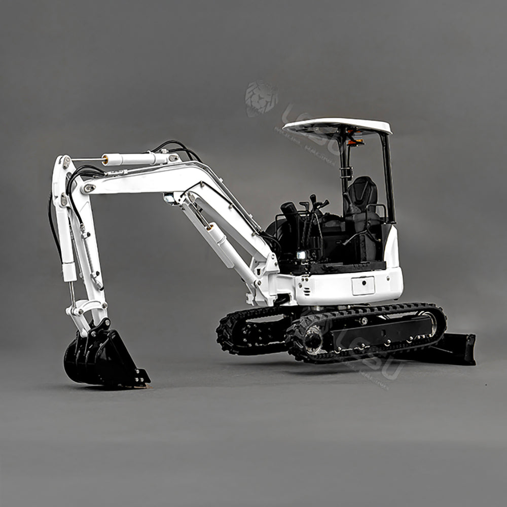 LESU 1/14 RC Hydraulic Excavator PC30 Mini Machine Toys Light Pump Metal Radio Controlled Digger Model 6CH Plunger-type Valve