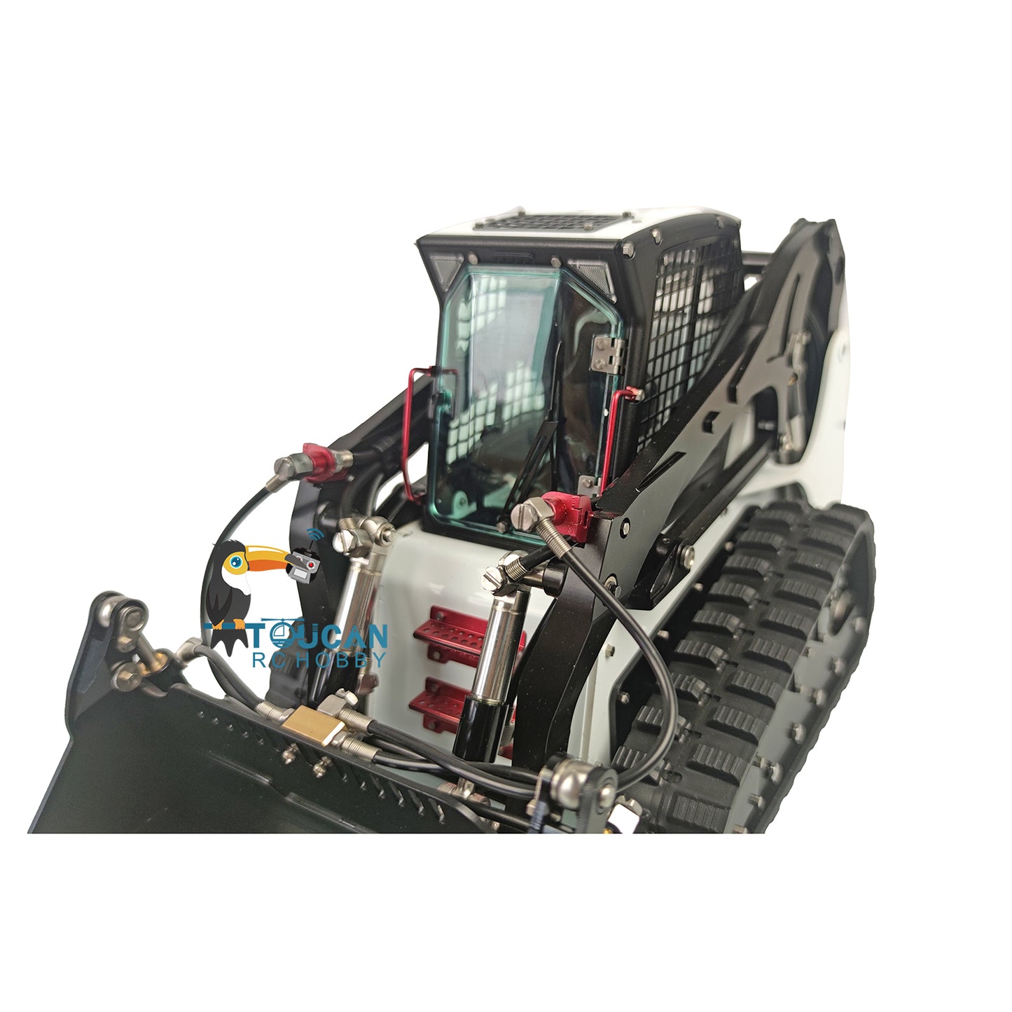 LESU 1/14 Aoue LT5 Métal Hydraulique Chargeur Skid-Steer RC DIY Modèle Lumières