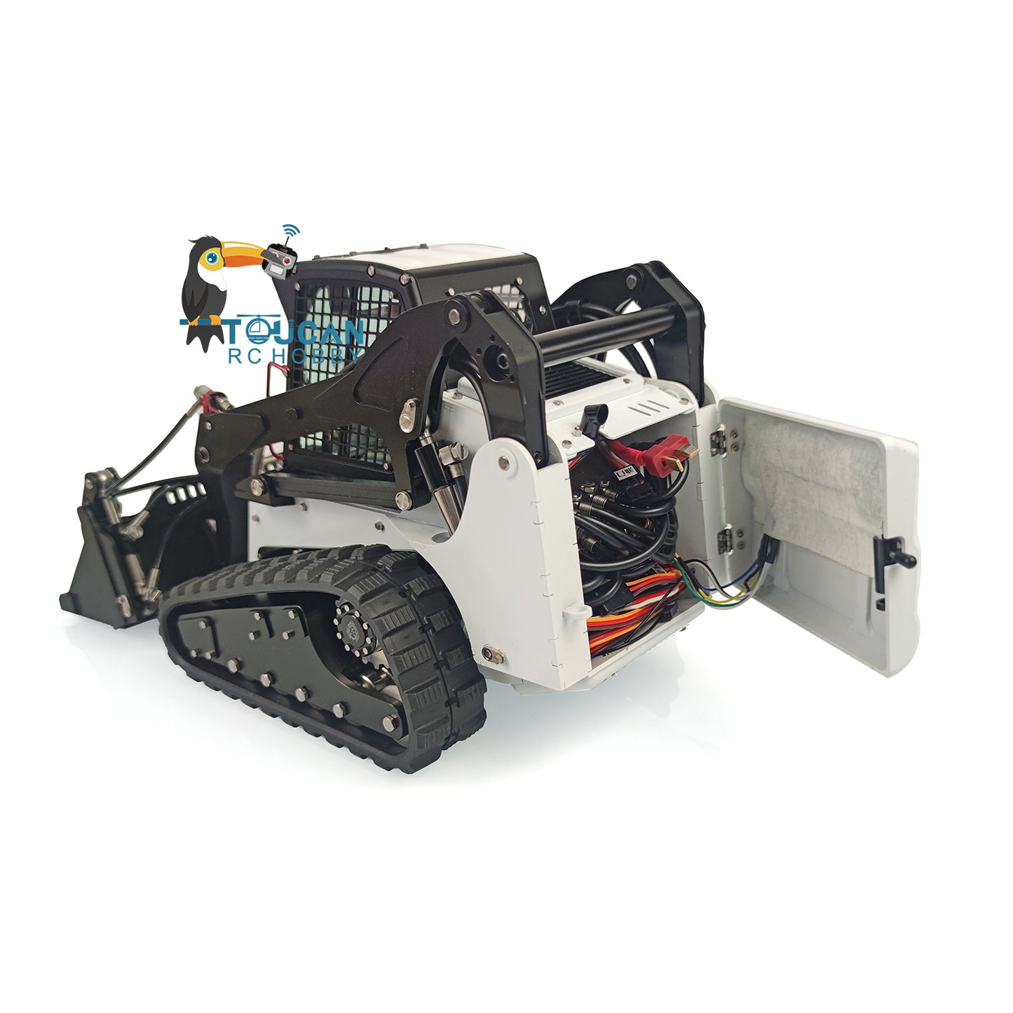 LESU 1/14 Aoue LT5 Metal Hydraulic Tracked Skid-Steer RC Loader DIY Model Lights