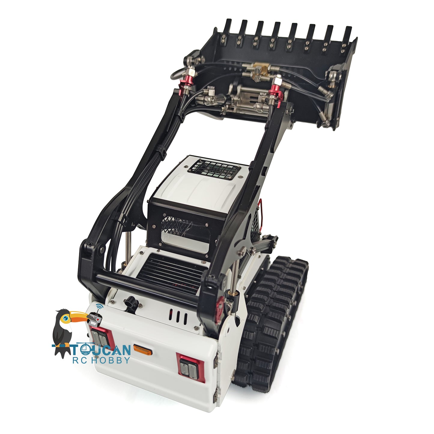 LESU 1/14 Aoue LT5 Métal Hydraulique Chargeur Skid-Steer RC DIY Modèle Lumières