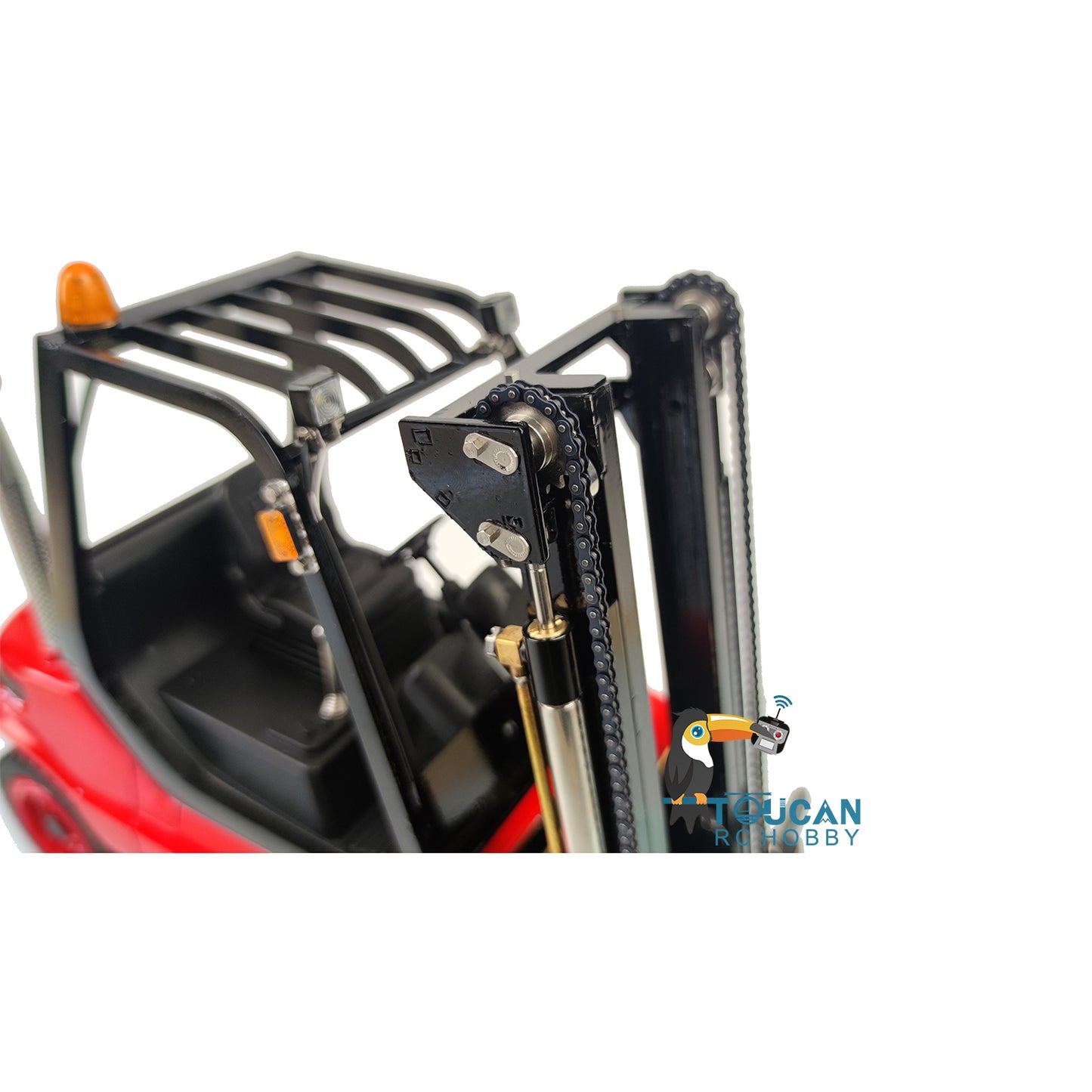 LESU Metall 1/14 Aoue Lackiert Unmontiert RC Hydraulische Gabelstapler A0002