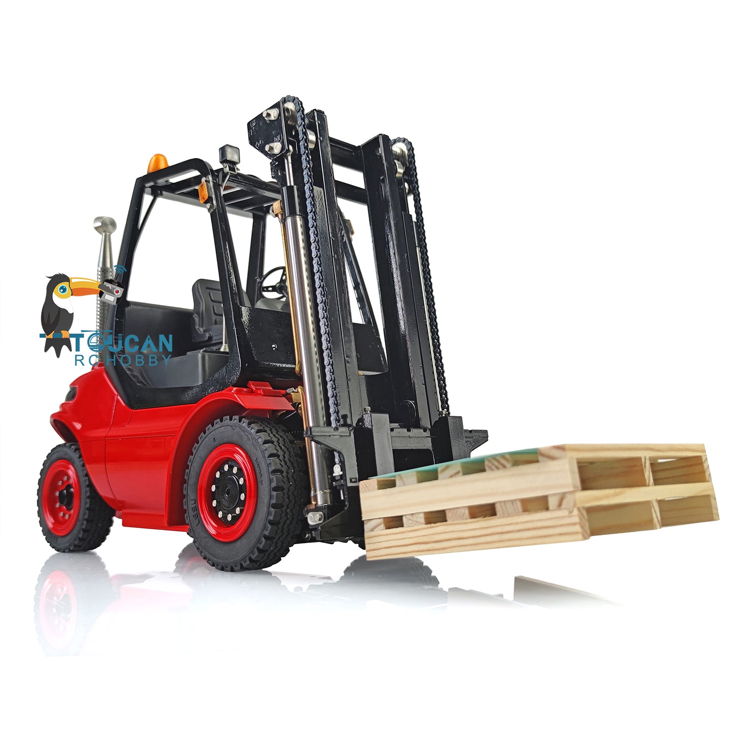 LESU Metall 1/14 Aoue Lackiert Unmontiert RC Hydraulische Gabelstapler A0002