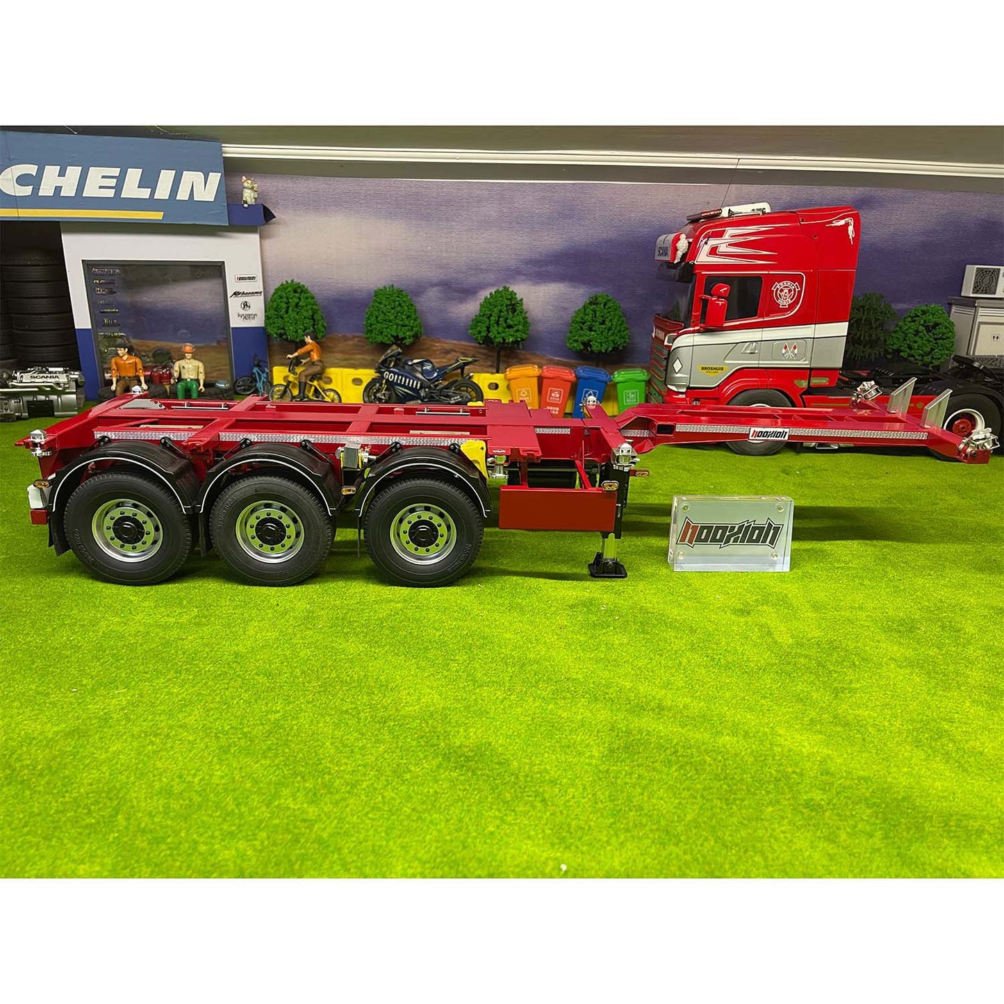 FuryBear 3 Axles Frame Trailer for Tamiya 1/14 RC Tractor Truck