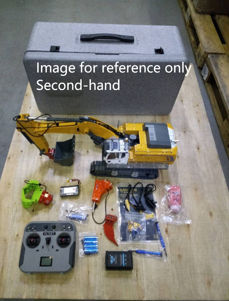 Second Hand Fast Shipping 1/18 Kabolite 5901 100S Electric Lifting RC Excavator Flysky Remote Control Digger Engineering Vehicle Electric Ripper Hammer