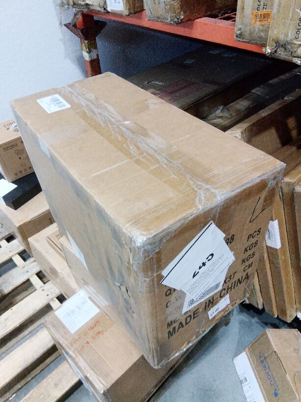 Second Hand US Stock 1/14 HUINA 1598 2.4G Remote Control Dumper 6X6 Engineering Transport Vehicle Lifting Rod Tipper Car Light Sound Battery Toys
