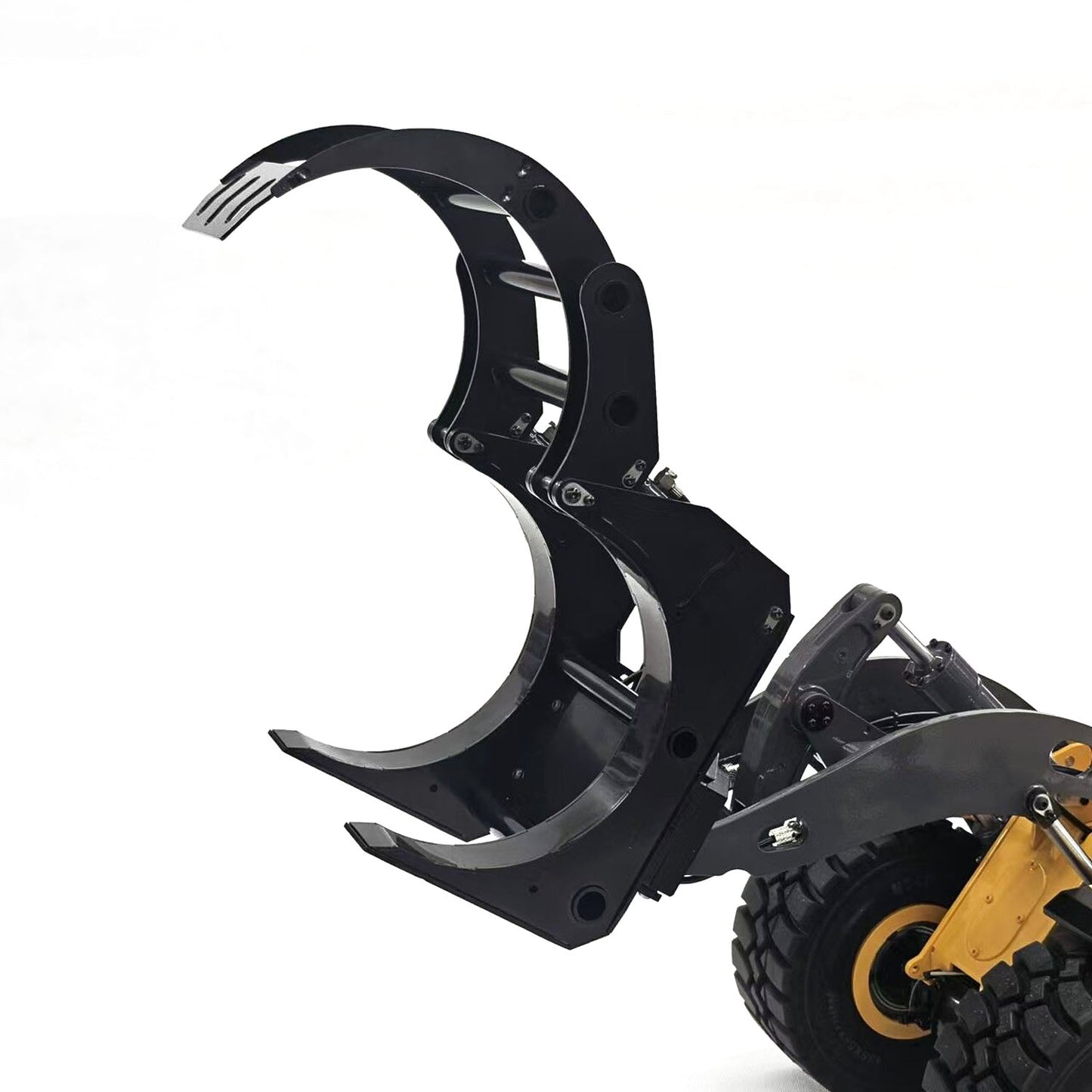 Metal Root Rake Grapple Sorting Grapple Attachment for MTM 1/14 RC Hydraulic Loader WA480 E260L Construction Vehicle Model Parts