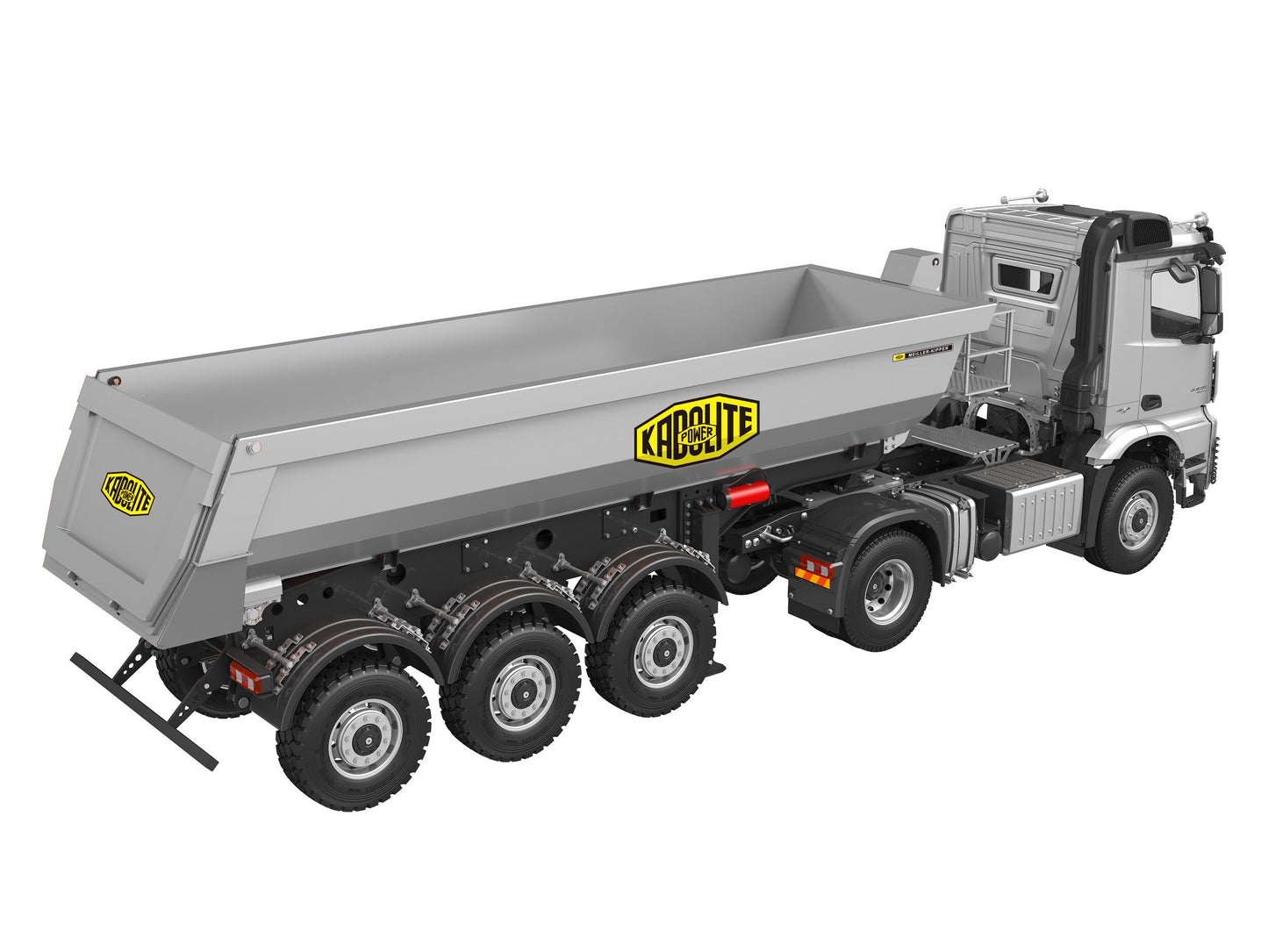 Pre-Order Kabolite 5801 RTR Car 1/14 Scale 4X4 RC Tractor Truck 3Axles AWD With Electric Lifting Hopper Dump Trailer Tipper Battery