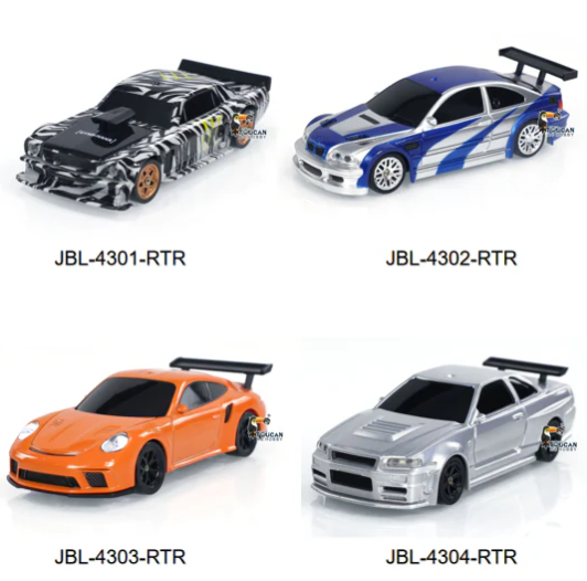 【FREE SHIPPING】US STOCK 4PCS 1/43 Radio Control Drift Car 4WD RC 2.4g Mini Race Car High Speed Model Toy