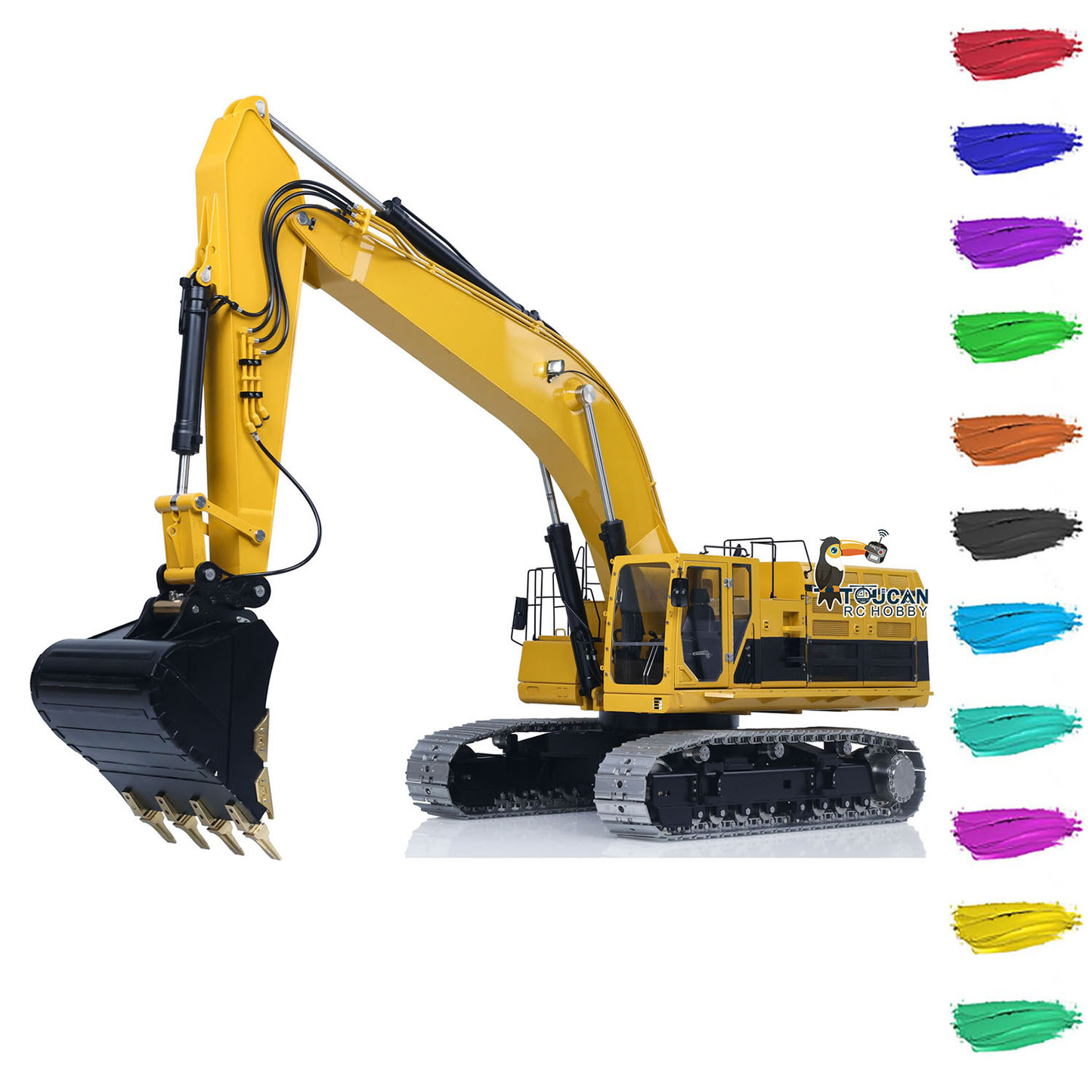 LESU Metal 1/14 RC Hydraulic Excavator C374F Radio Controlled Digger Heavy Machine Paladin PL18EV LITE Battery Sound Smoke RTR or PNP