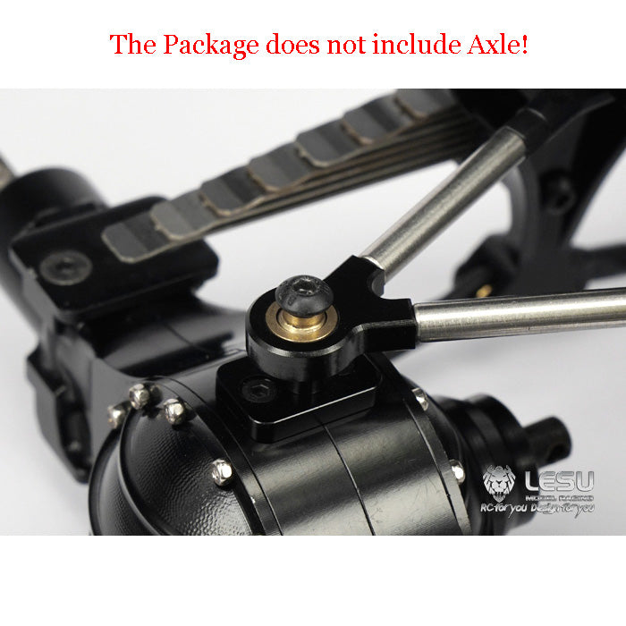 LESU Metal Rear Suspension Set Pneumatic Suspension for TAMIYA 1/14 RC Truck Axles DIY