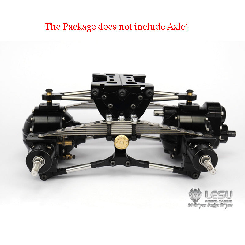 LESU Metal Rear Suspension Set Pneumatic Suspension for TAMIYA 1/14 RC Truck Axles DIY