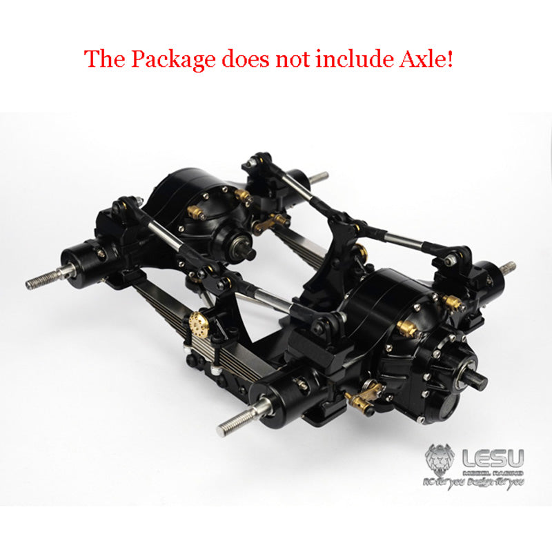 LESU Metal Rear Suspension Set Pneumatic Suspension for TAMIYA 1/14 RC Truck Axles DIY