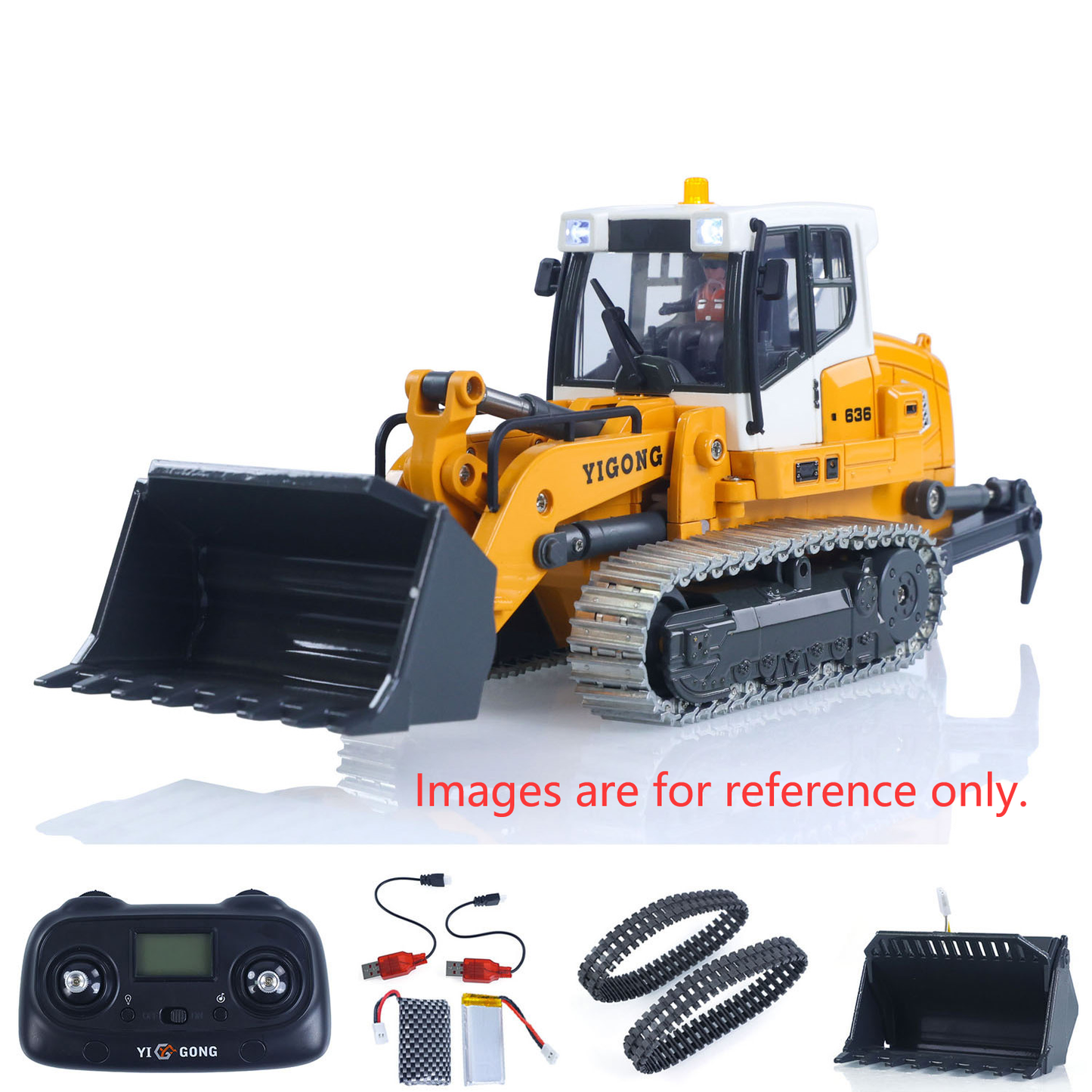 Second Hand US Stock 1/50 RC Excavator K970 Engineering Vehicle Remote Control Electric Lifting Digger Metal Bucket Tracks Light Sound RTR Battery
