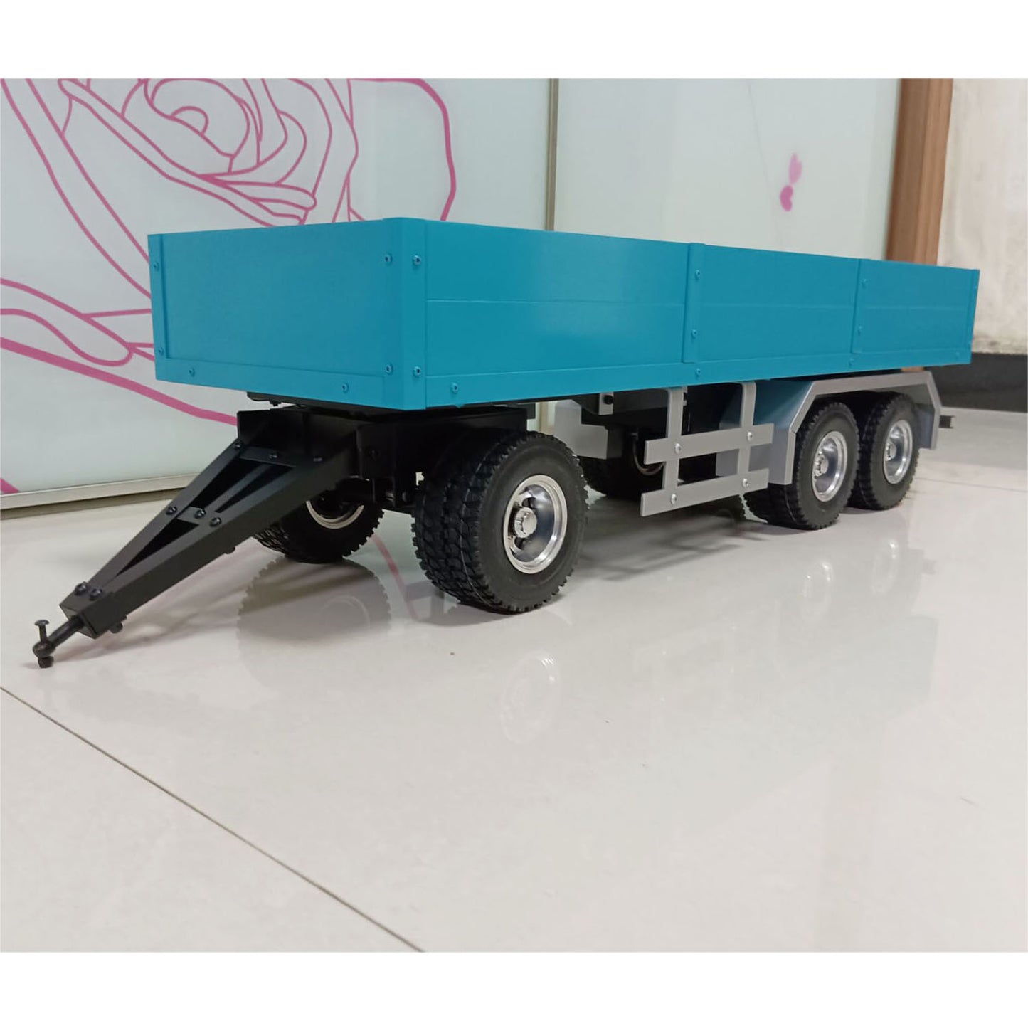1/14 Metal 3 Axles Full Trailer for RC Tractor Truck
