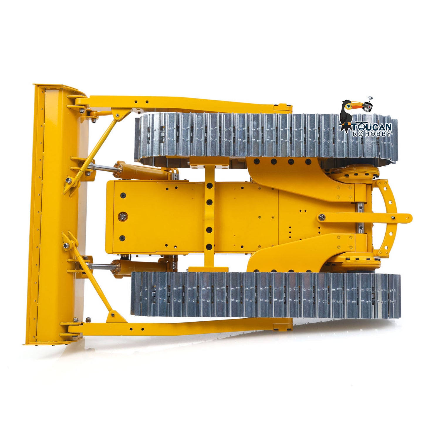 MD D7 1/14 metal hydraulic RC bulldozer undercarriage detail