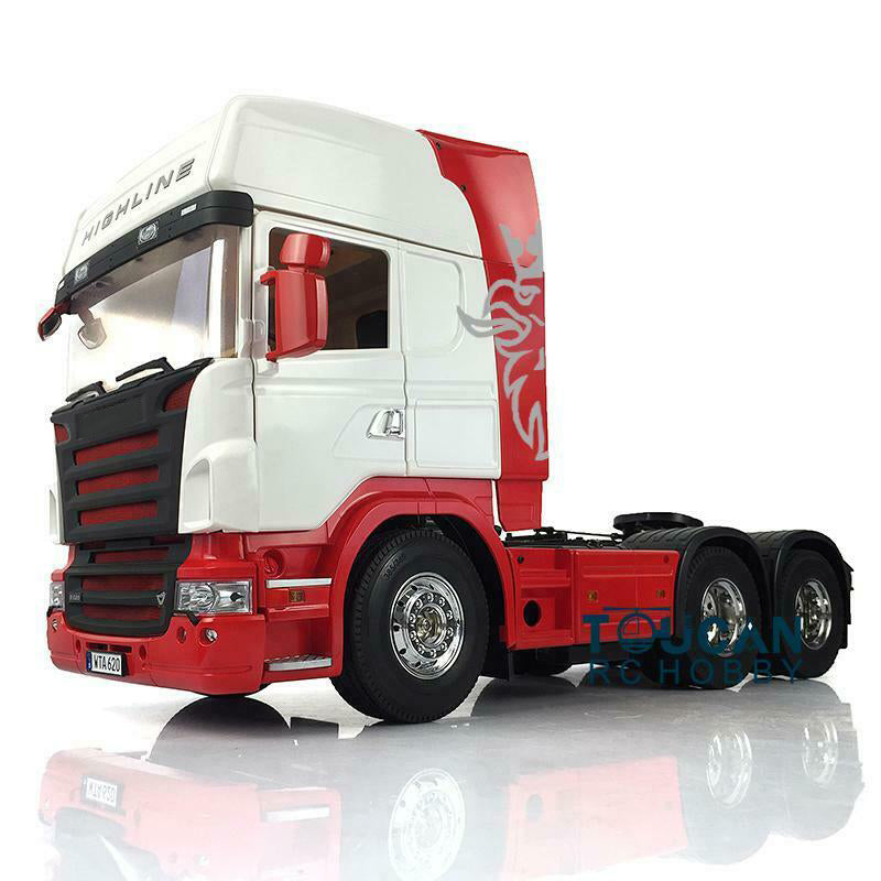 Tracteurs Highline RC 6*4 en plastique 1/14 Midtop peints à 3 essieux