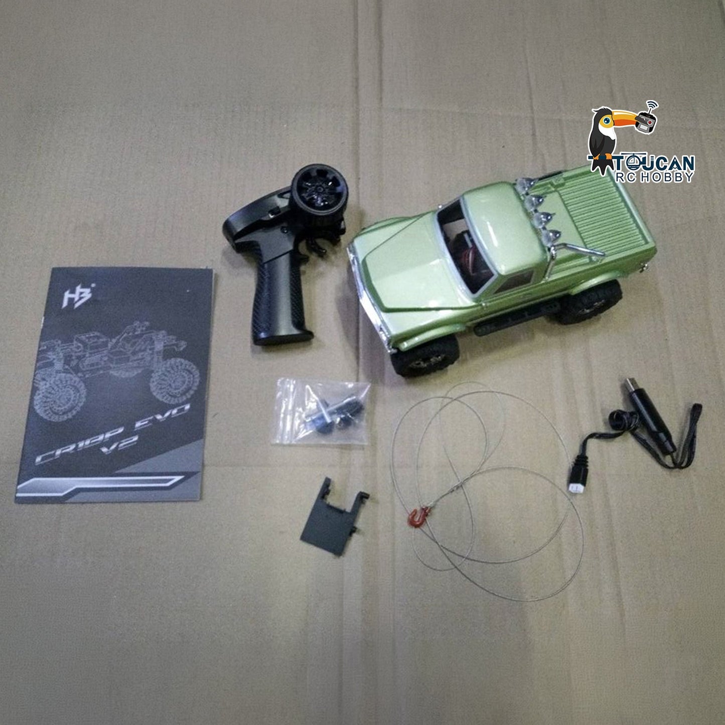Second Hand Fast Shipping CR18P 1810504 Convoy EVO V2 Hobby Plus 1/18 AWD Remote Control Rock Crawler Electric Mini RC Off Road Vehicle Lights Battery