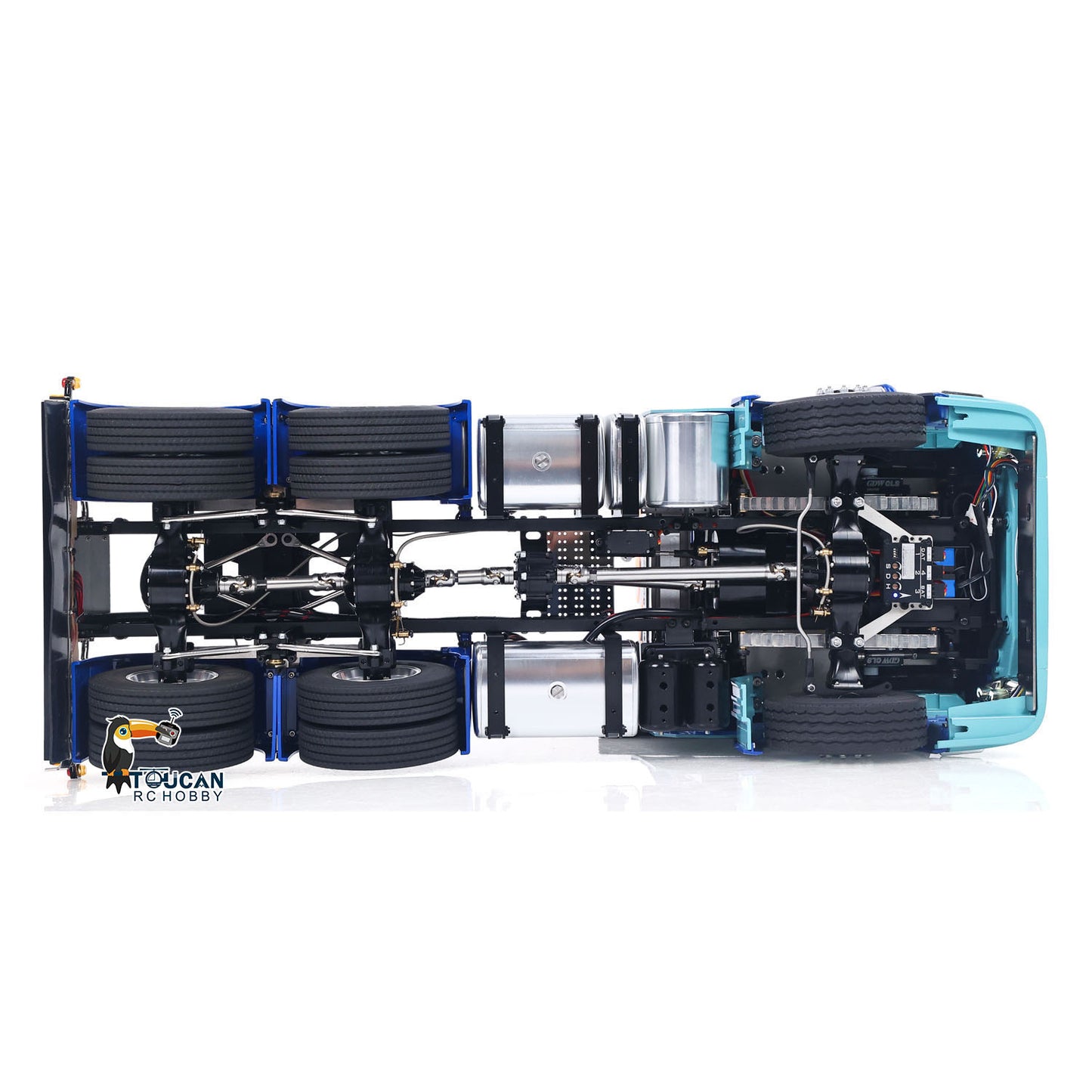Unitru 06 770S 1/14 RC Tractor Truck 6x6 Full Metal Chassis with 2-Speed Gearbox and Differential Locks