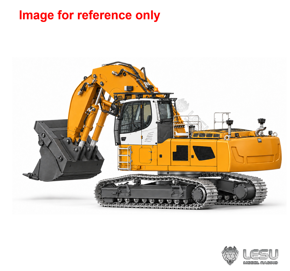 LESU LR956 1/14 Metal RC Hydraulic Front Shovel Excavator B0031 Dual Pumps KIT/PNP/RTR Digger with 7CH Valve Light System Simulated GPS