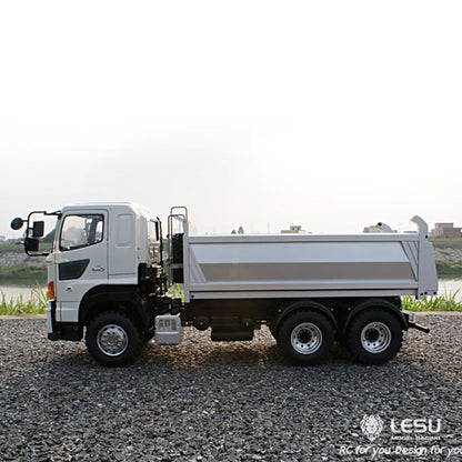 LESU 1/14 6*6 Metal Hydraulic Dumpe Radio Control Truck ESC Gearbox Battery & Charger& Radio System 540 Power Motor