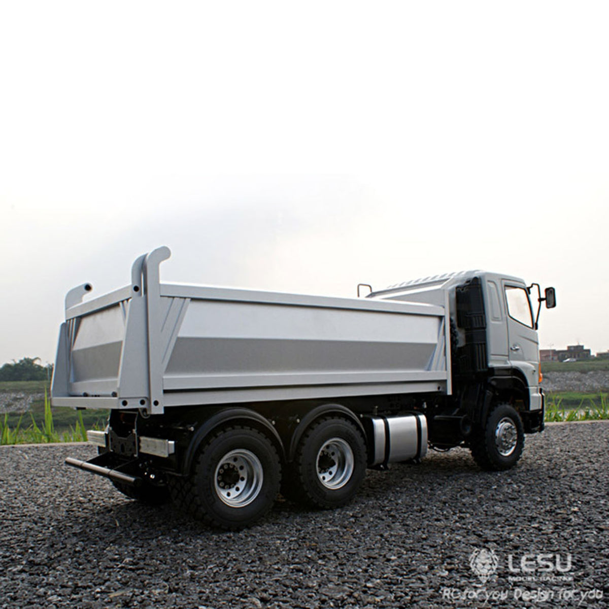 LESU 1/14 6*6 Metal Hydraulic Dumpe Radio Control Truck ESC Gearbox Battery & Charger& Radio System 540 Power Motor