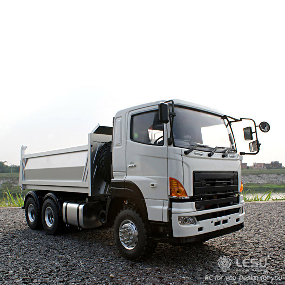 LESU 1/14 6*6 Metal Hydraulic Dumpe Radio Control Truck ESC Gearbox Battery & Charger& Radio System 540 Power Motor