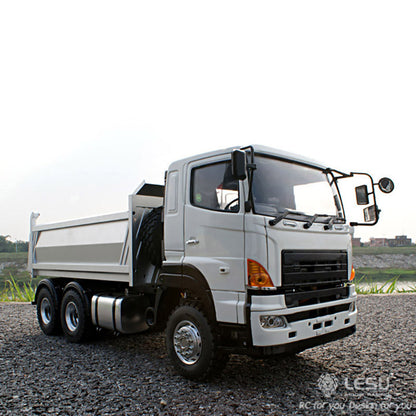 LESU 1/14 6*6 Metal Hydraulic Dumpe Radio Control Truck ESC Gearbox Battery & Charger& Radio System 540 Power Motor