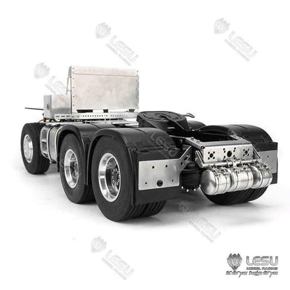 LESU 1/14 Metal 6*4 Chassis for Tractor Truck Model with 2Speed Transmission with 1/2 Transfer Case