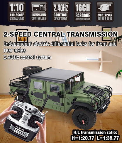 HG P415A 4x4 1/10 RC Off-road Vehicle for Hummer Pick-up Remote Control Car