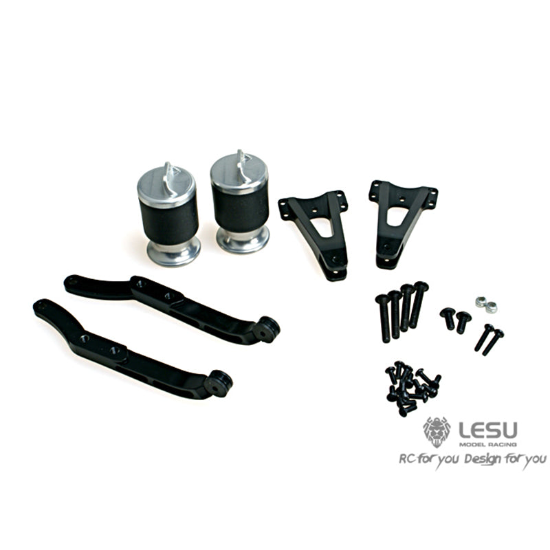 LESU Metal Rear Suspension Set Pneumatic Suspension for TAMIYA 1/14 RC Truck Axles DIY