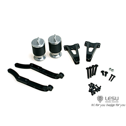 LESU Metall Hinten Suspension Set Pneumatische Federung für TAMIYA 1/14 RC Lkw Achsen DIY