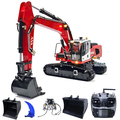 MTM 1/14 946 RC 2 Arms ARTR Metal Hydraulic Tracked Excavator Digger With Ripper Grab Tiltable Bucket